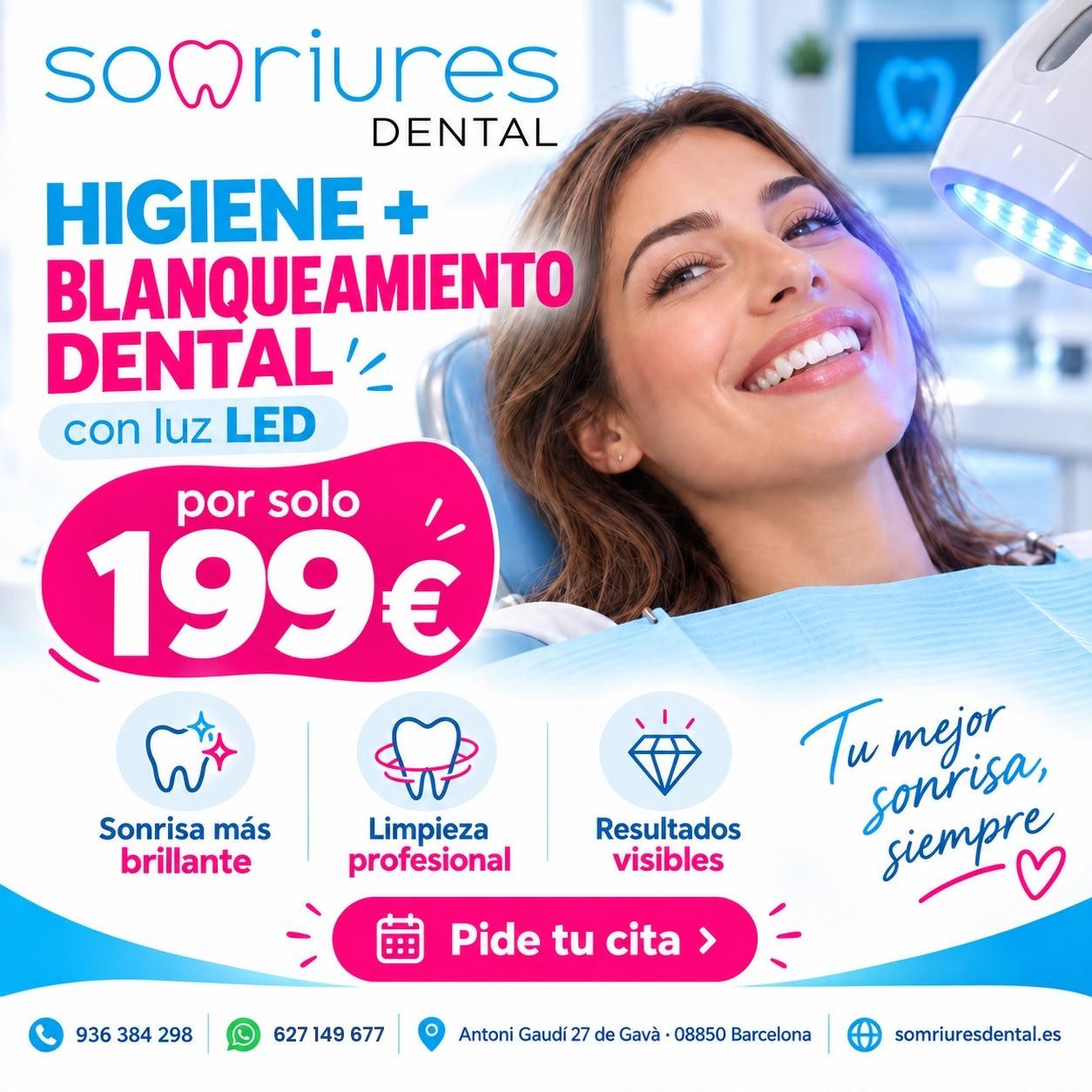 Cleaning + LED whitening for €199